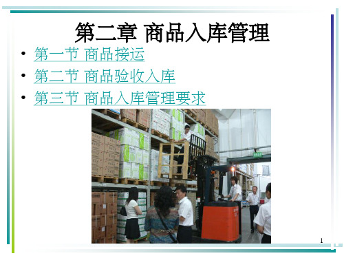 4商品入库管理ppt课件