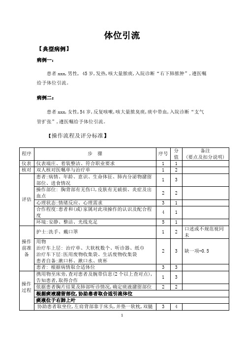 体位引流