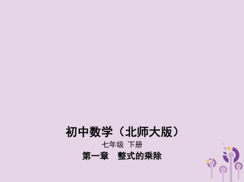 七年级数学下册第1章整式的乘除1.2幂的乘方与积的乘方课件(新版)北师大版