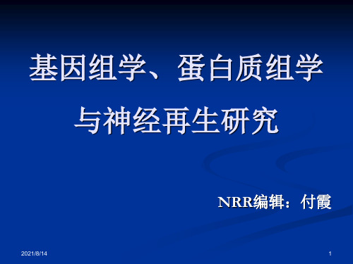 基因组学、蛋白质组学