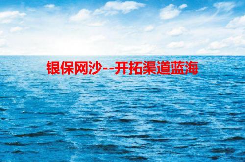 《银保网沙-开拓渠道蓝海》