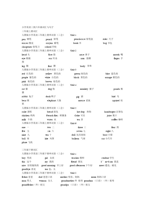 初学者英语单词大全