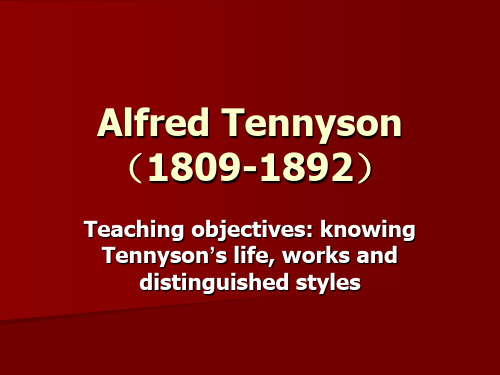 Alfred Tennyson .ppt