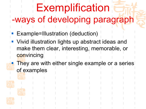 Exemplification