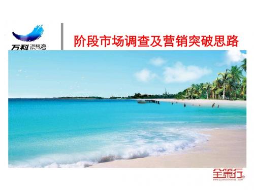 2019年海南万科·浪琴湾阶段市场调查及营销突破思路-文档资料