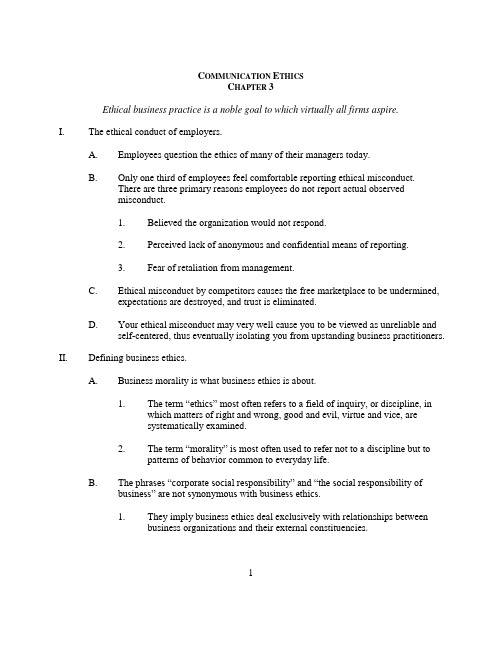 管理沟通以案例分析为视角英文版第5版教辅文件IM Mgt Comm 5e Chapt 03