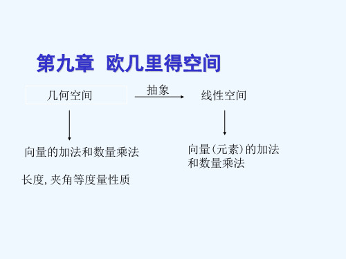 第九章欧几里得空间