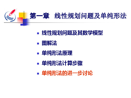 运筹学 线性规划 单纯形法