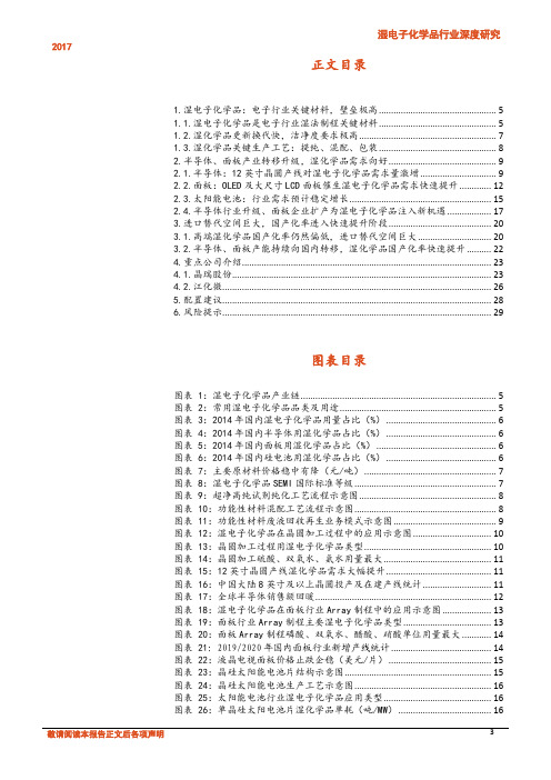 20812019年湿电子化学品行业国产替代研究报告（27页）