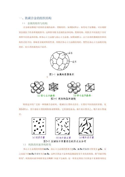 铁碳合金的组织结构