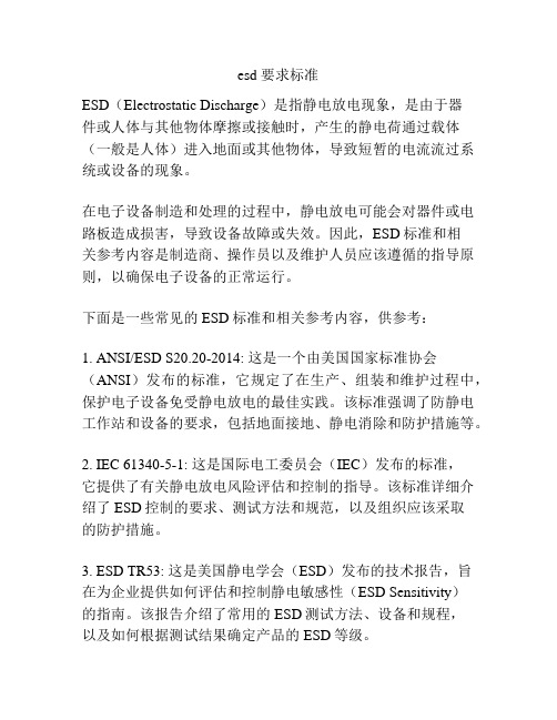 esd 要求标准