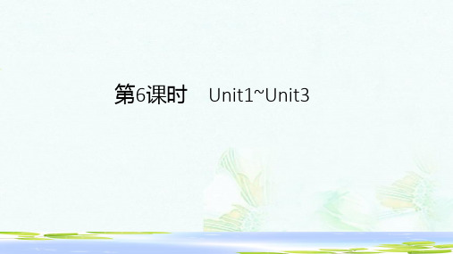 2019年中考英语总复习第6课时八上Unit1_3课件-推荐ppt版本