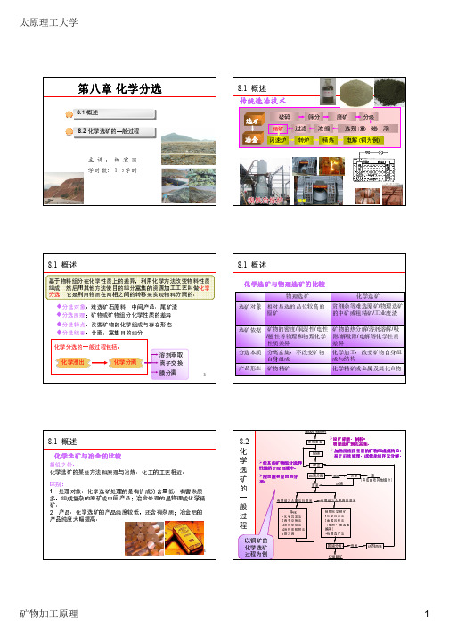 矿物加工原理-8化学选矿