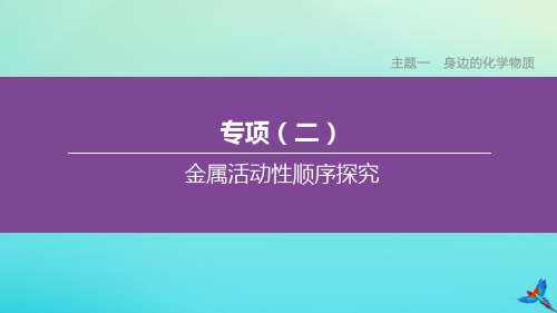 (山西专版)2020中考化学复习方案专项(02)金属活动性顺序探究课件