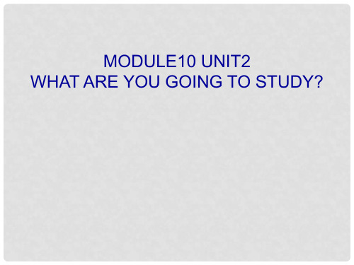 六年级英语下册 Module 10 Unit 2 What are you going