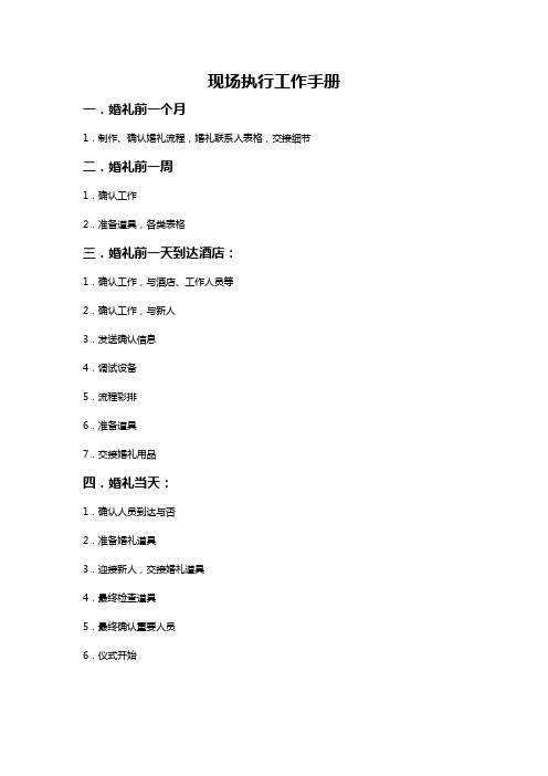 现场执行工作手册(1)