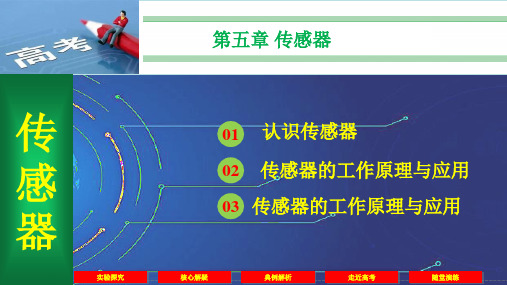 认识传感器、常见传感器的工作原理与应用-高二物理课件(2019人教版选择性必修第二册)