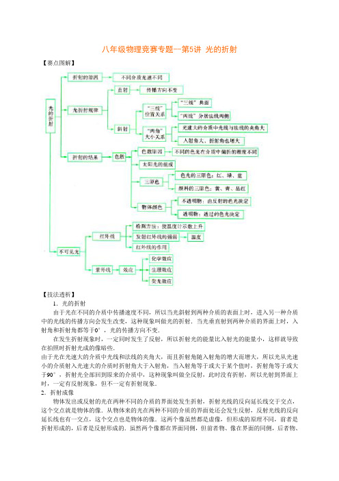 八年级物理竞赛专题--第5讲 光的折射