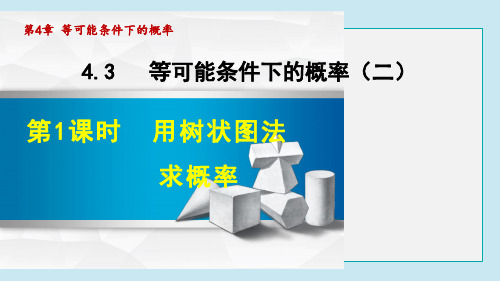 用树状图法求概率PPT课件