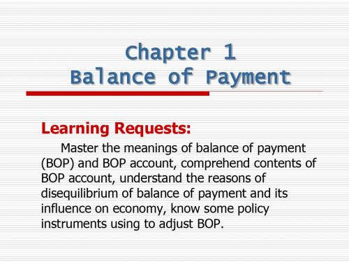 chapter1balanceofpayment