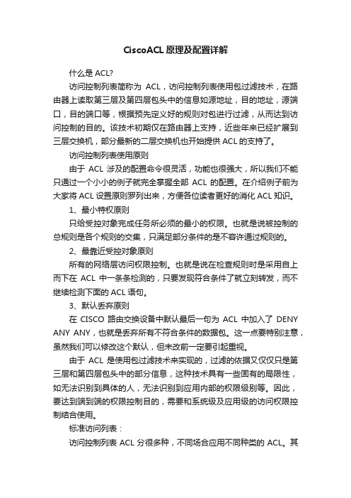 CiscoACL原理及配置详解