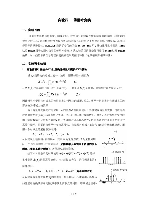 实验傅里叶分析