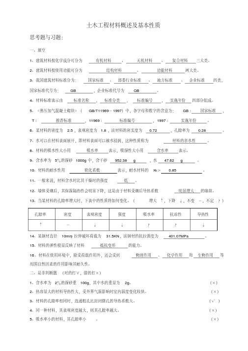 工程材料答案全、