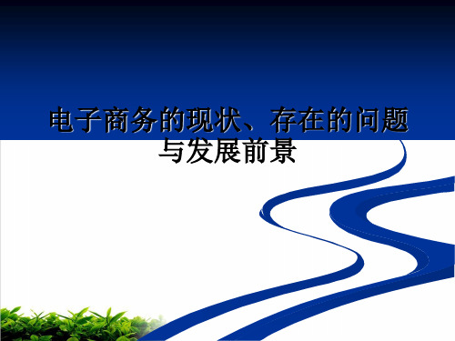 电子商务的现状、存在问题和发展前景模版(PPT17张)