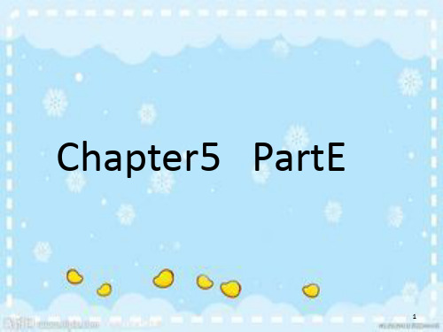 朗文3B Chapter5 partE(课堂PPT)