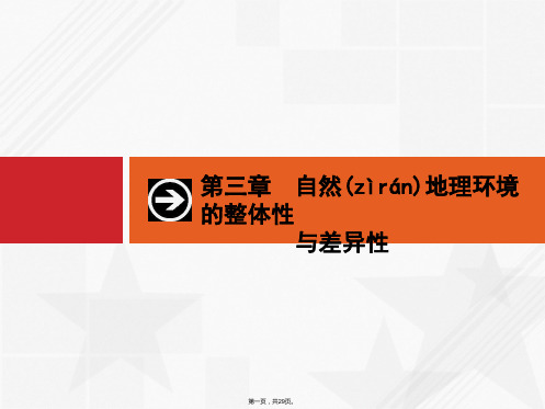 高优设计届高考地理湘教版一轮复习课件自然地理要素变化与环境变迁自然地理环境的整体性