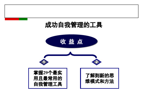 成功自我管理的29个最实用工具(80P).pptx