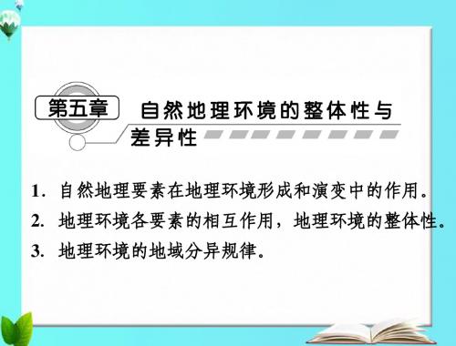 1-5-0自然地理环境的整体性和差异性