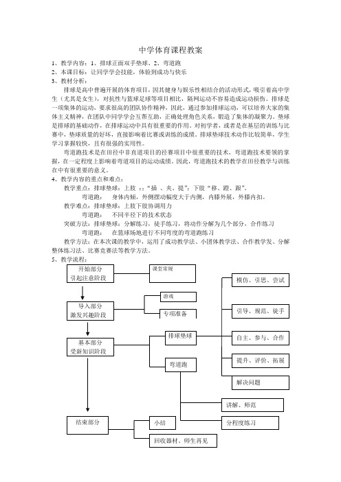 排球体育课程教案