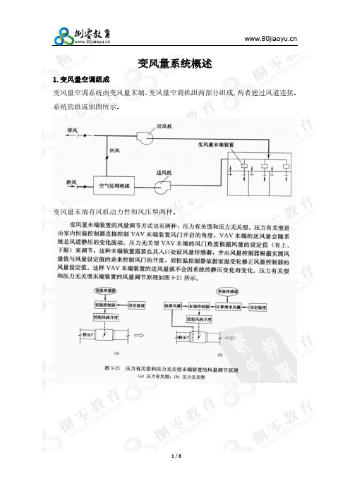 注册暖通-变风量系统概述