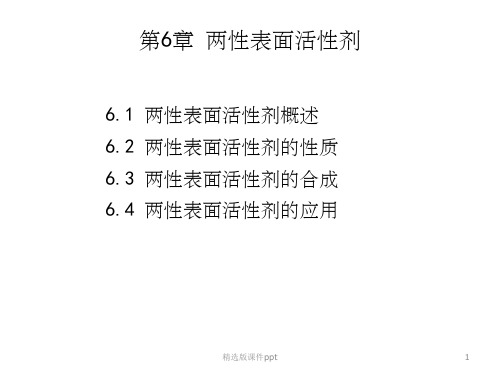 第6章 两性表面活性剂