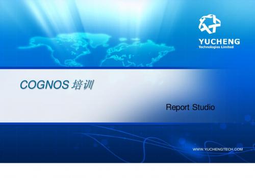 cognos-报表展现实训