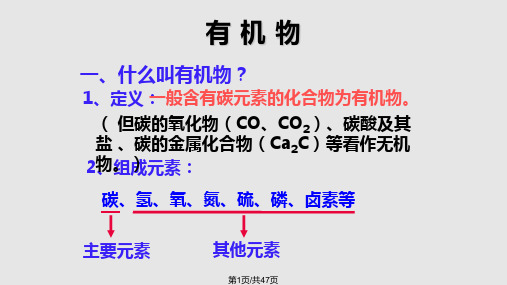 高中化学必修有机部分复习PPT课件