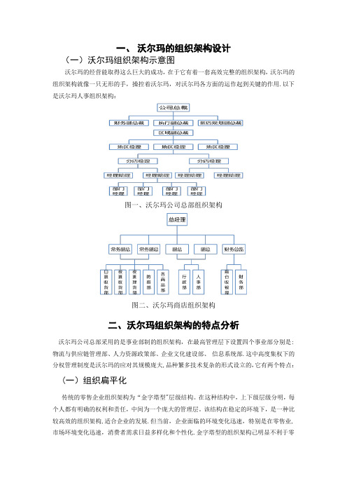 沃尔玛组织架构【范本模板】