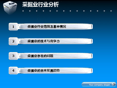 采掘业行业分析报告44页PPT