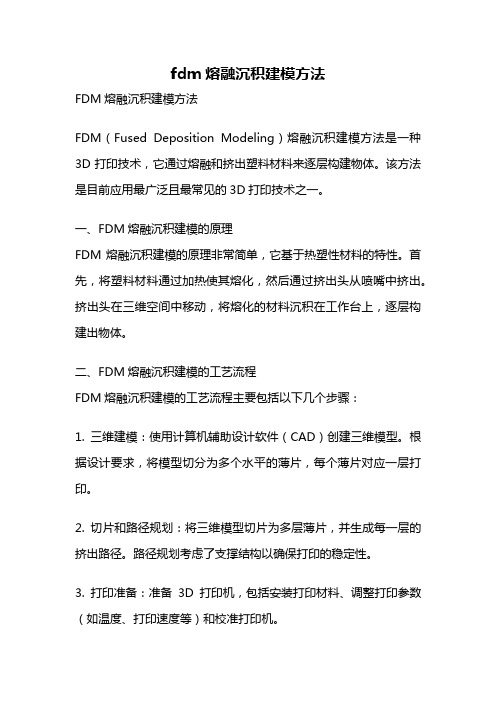 fdm熔融沉积建模方法