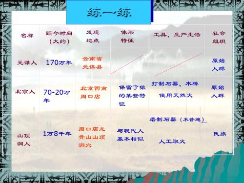 星罗棋布的氏族聚落 PPT课件5 北师大版