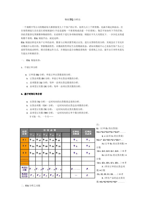 物流EIQ分析法