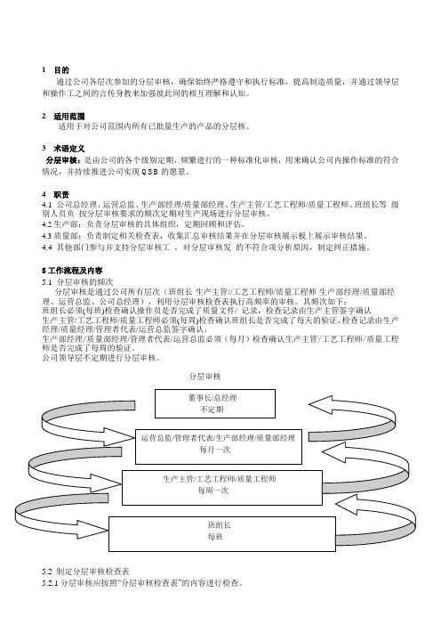 (完整版)分层审核制度