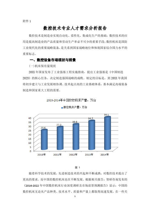 数控技术专业人才需求分析报告