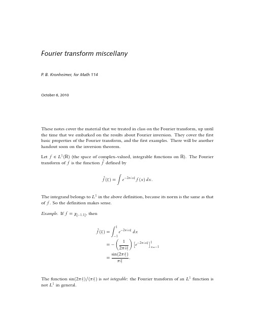 Fourier-Transform