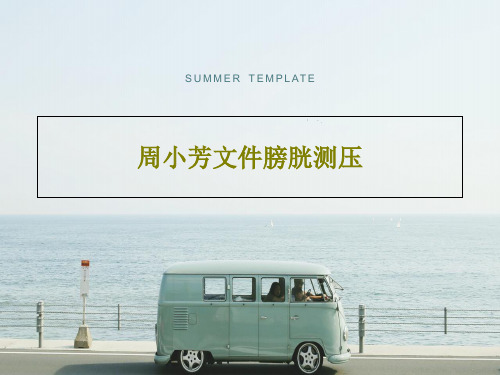 周小芳文件膀胱测压22页PPT