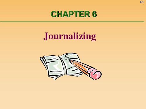 实用会计英语Chapter 6 Journalizing