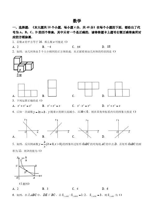 重庆市巴蜀中学2023-2024学年九年级上学期期末数学试题(含答案)