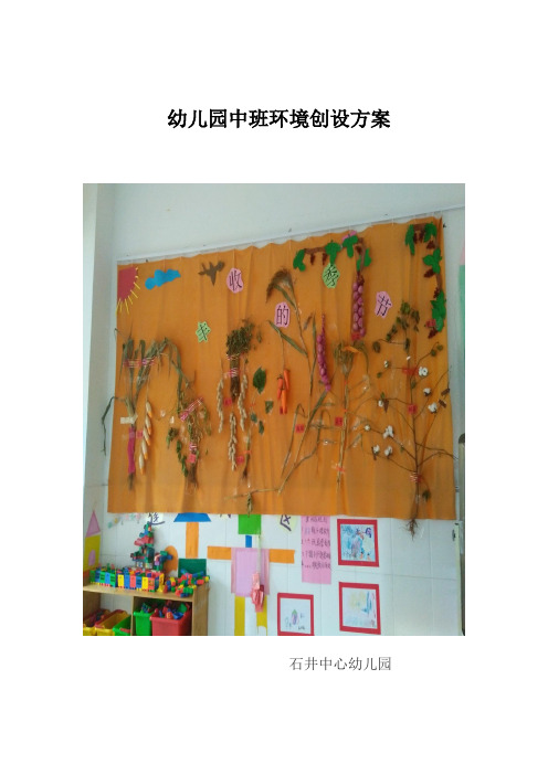 幼儿园中班环境创设专题方案