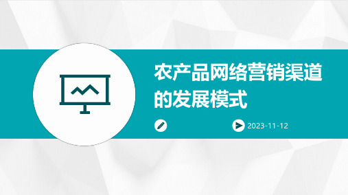 农产品网络营销渠道的发展模式